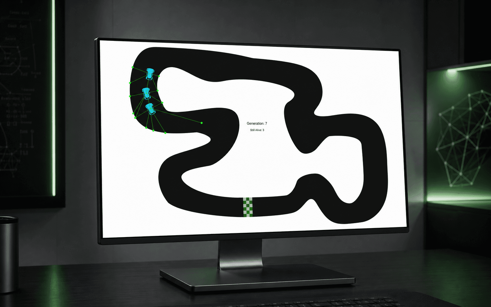 AI Car Simulation product mockup
